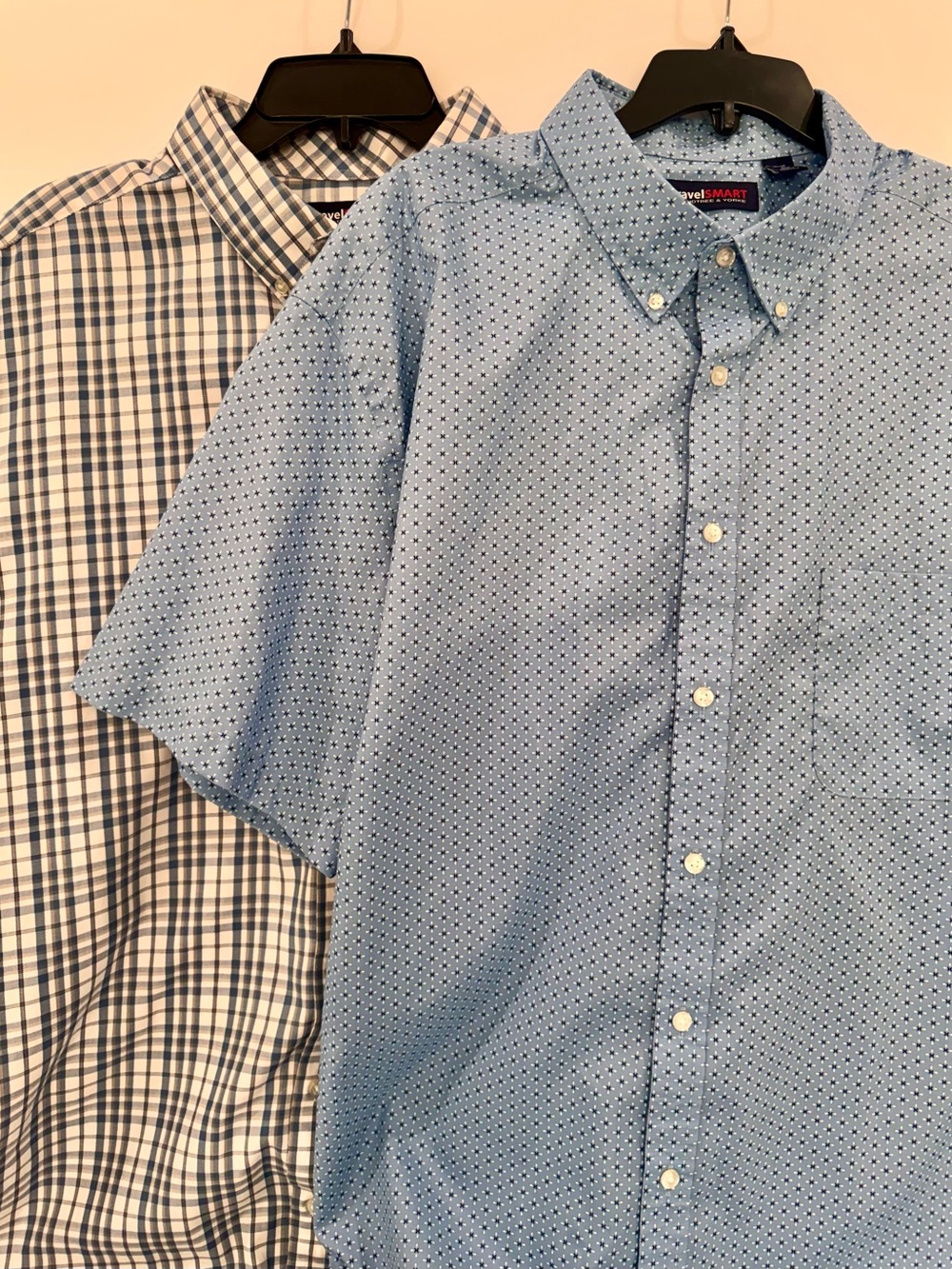 2 x Roundtree & Yorke Short-Sleeve Button-Down shirts